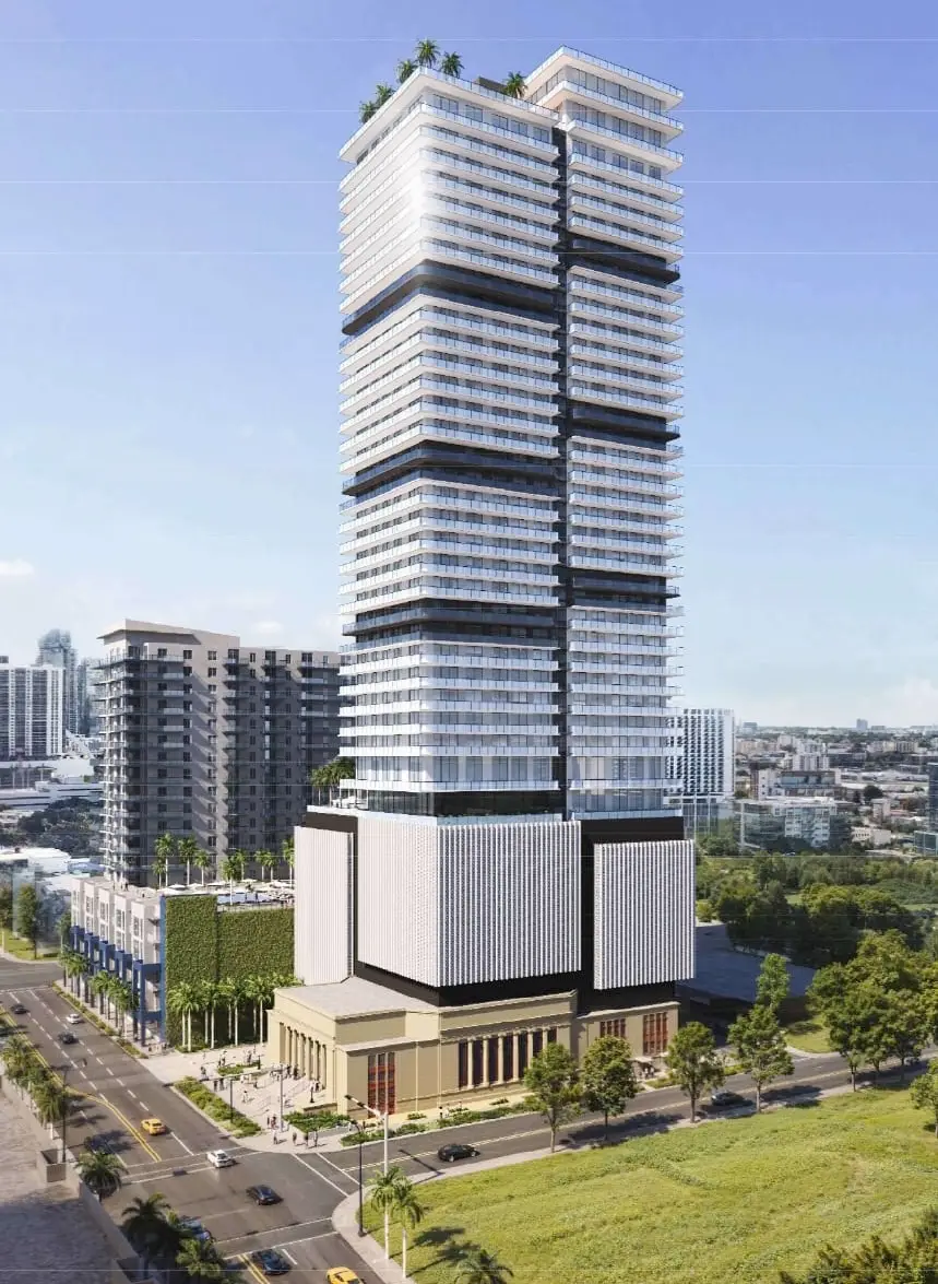 Miami's Edgewater Neighborhood Sees Revised Plans for 43-Story Residential Tower