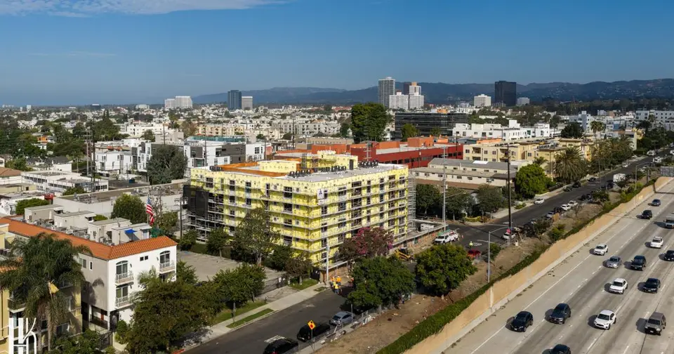 Framing Complete for 38-Unit Apartment Project with Affordable Housing in Sawtelle