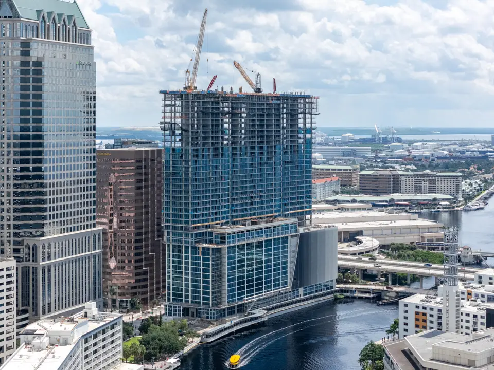Downtown Tampa's Pendry Tower Nears Topping Out as Glazing Progresses
