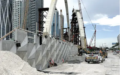 Miami's I-395/SR 836/I-95 Project Sees Progress on Signature Bridge and Double-Decked Roadway