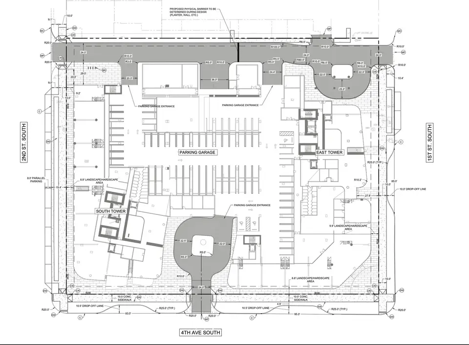 Kolter Urban Proposes Two 44-Story Condo Towers for Former Hilton Site in St. Petersburg